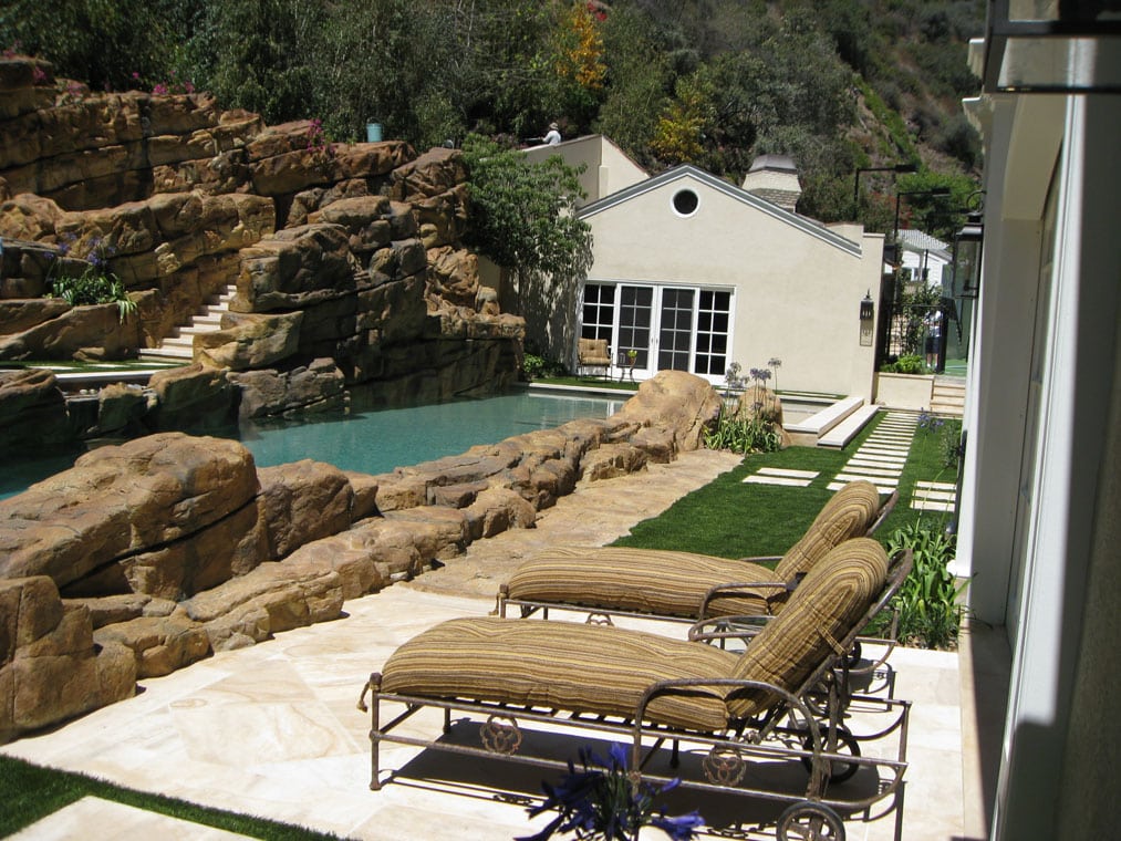 Bel Air Artificial Turf Around the Pool by ProLawn